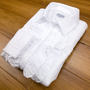 Mens ruffled tuxedo shirt uk online
