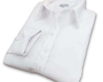 Grenouille Ladies Long Sleeve White Oxford Shirt | Grenouille Signature Shirts | Mother's Day / Birthday Gift