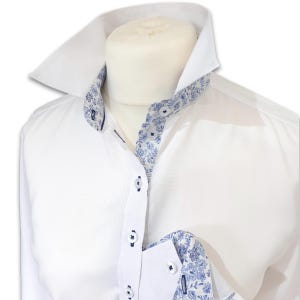 Mens Dusty Blue Dress Shirt - Etsy