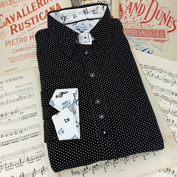 ladies polka dot shirt
