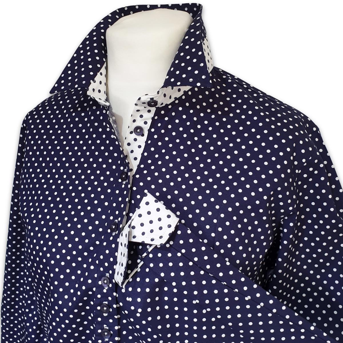 Polka Dot Button Down Shirt - Etsy