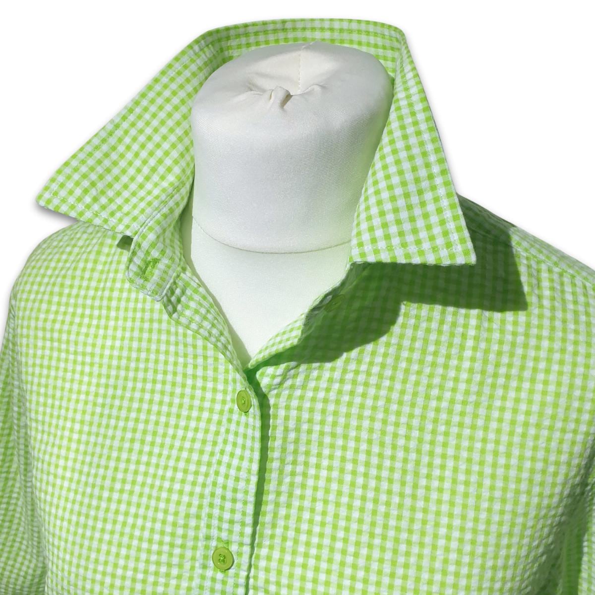 Lime Green Button Up - Etsy