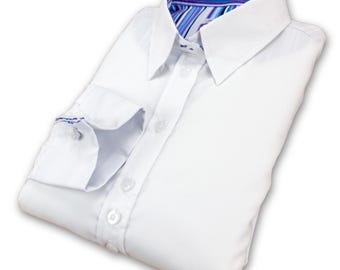 brooks brothers french cuff dress shirt Brooks Brothers Makers Mens Pink Contrast Collar French Cuff Dress Shirt  USA JWT