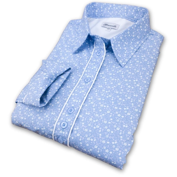 Camicia LUCKYLU da donna con bottoni coperti BL01CD