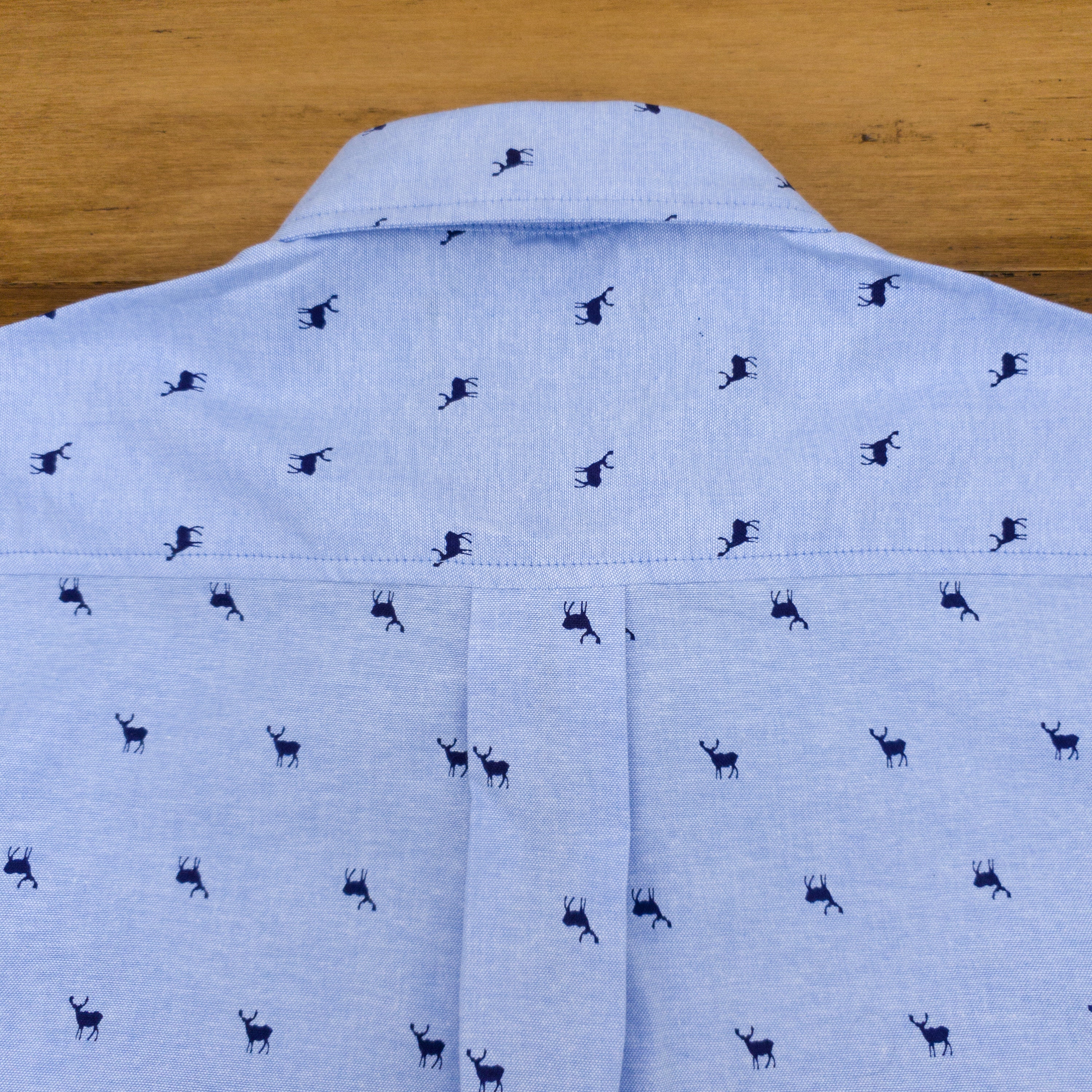 Mens and Boys Short Sleeve Blue Cotton 