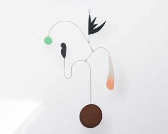 Kinetic sculpture | Midcentury Modern Hanging Mobile | Art mobile  | Adult mobile