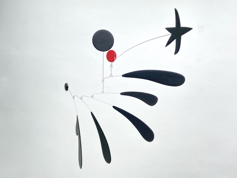 a New Spirit Midcentury Modern Hanging Mobile Art mobile kinetic sculpture home decor image 4