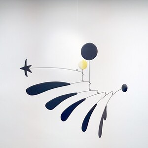 a New Spirit Midcentury Modern Hanging Mobile Art mobile kinetic sculpture home decor image 2