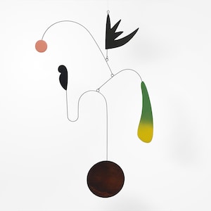 Kinetic sculpture | Midcentury Modern Hanging Mobile | Art mobile