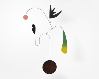 Kinetic sculpture | Midcentury Modern Hanging Mobile | Art mobile