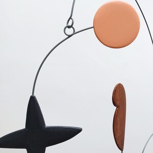 Joie de Vivre Colorée Midcentury Modern Hanging Mobile Art mobile kinetic sculpture home decor mobile for adult image 6