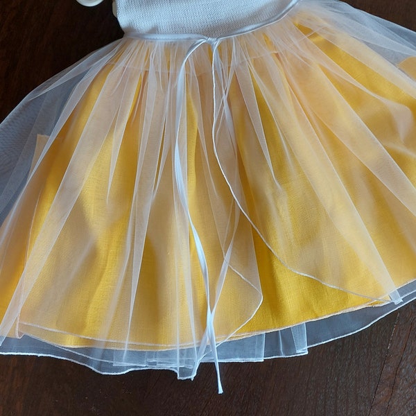 Tulle skirt wrap skirt with bow