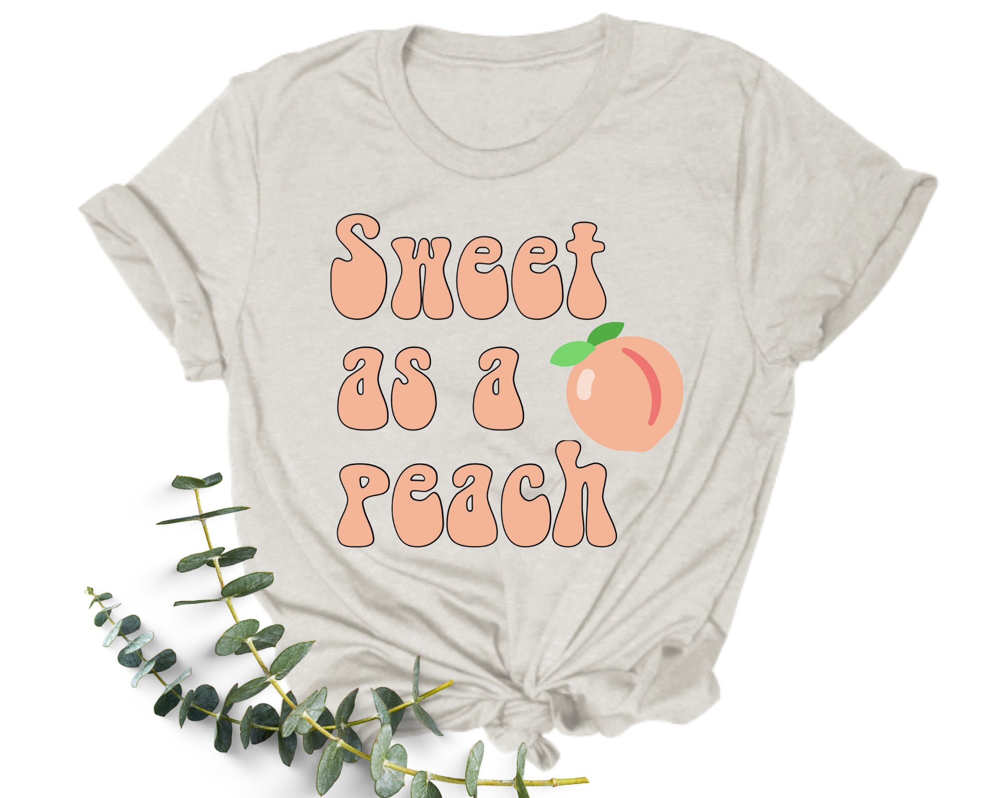 Sweet As A Peach Peaches Emoji Sublimation File Shirt Etsy