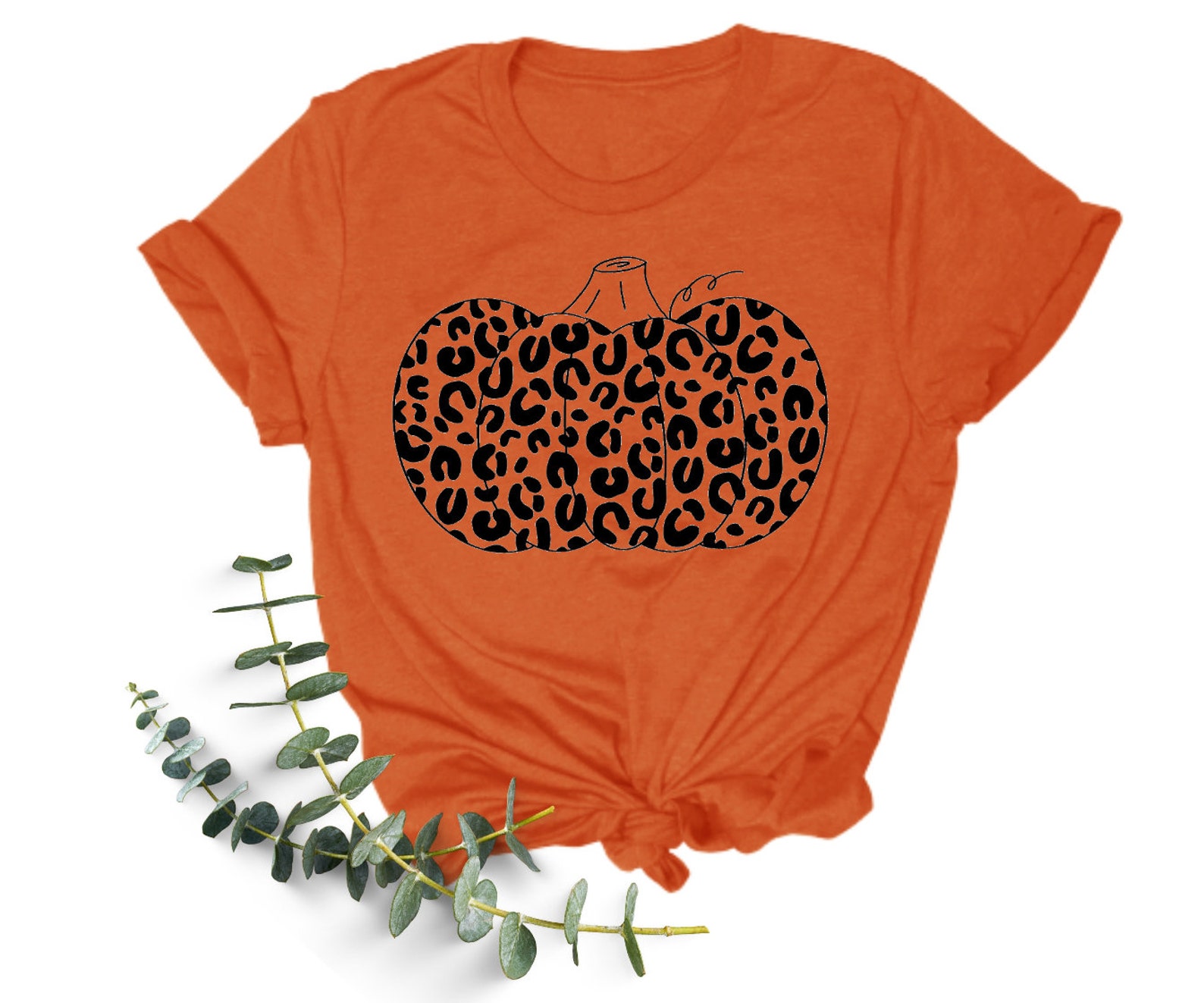 Leopard Print Pumpkin Fall Halloween Autumn Animal Print Etsy