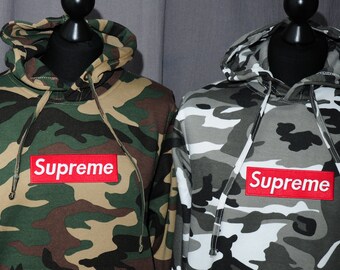supreme camo jumper