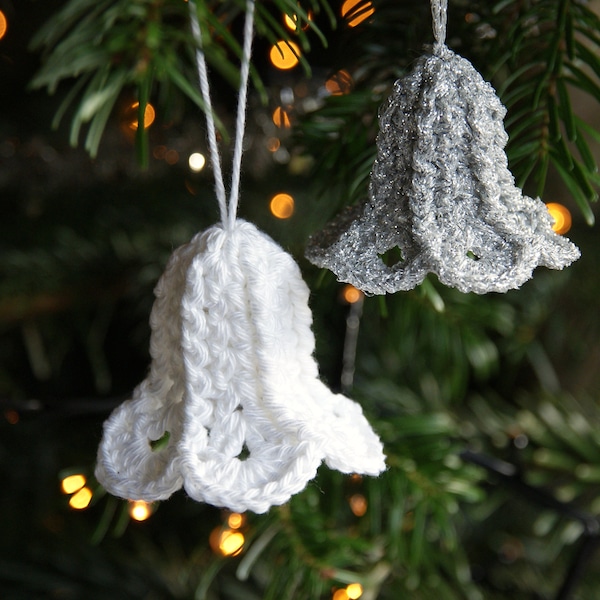 Erika Christmas Bells Ornaments - Haakpatroon - PDF in 4 talen: USA & UK Engels, Duits en Nederlands