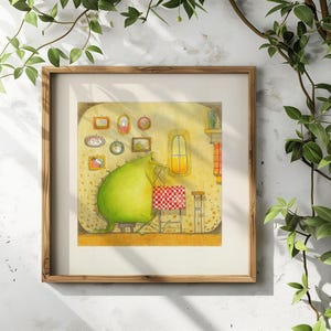 Art print with passepartout - Midsummer Night 1 - Series of 4 - Original illustration