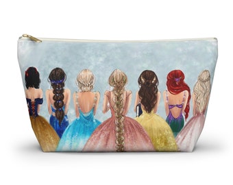 Princess Collection: Princess inspired Fashion Art - Accessory Pouch w T-bottom