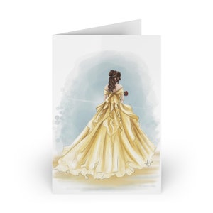 Biglietti di auguri Principessa Belle (1 o 10 pezzi)
