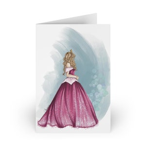 Sleeping Beauty Birthday Cards (1 or 10-pcs)