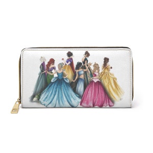 Portefeuille princesse à fermeture éclair | Accessoire de mode Happily Ever After, porte-monnaie conte de fées, porte-monnaie magique, porte-cartes enchanté, livre de contes