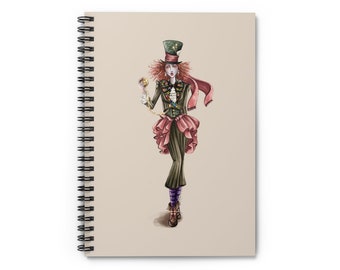 Spiral Notebook: Mad Hatter (Ruled Lines | Personal Journal | Diary)