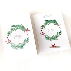 Biglietto personalizzato per laurea,  10,5x15 cm
