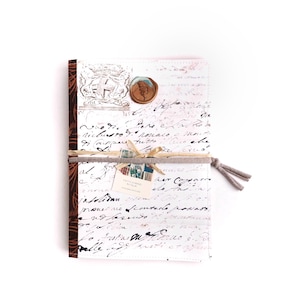 Quaderno A5 fatto a mano, in carta riciclata, Vintage