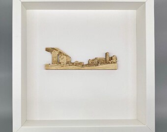 Ouseburn Village Green Made In Wood Framed (white frame)