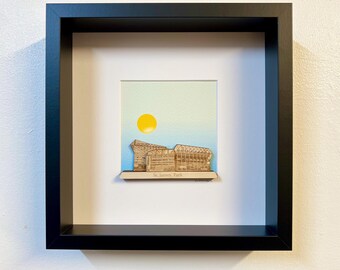 St James Park Newcastle United Blue Sky Black Frame