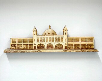 Spanish City Wood Ornament