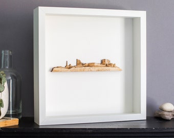 Tynemouth Priory In Wood In White Frame