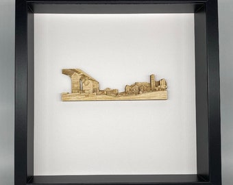 Ouseburn Village Green Made In Wood Framed (black frame)