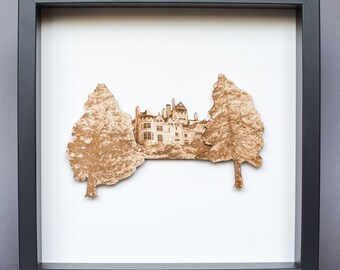 National Trust Cragside In Black Frame