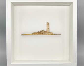 St Mary's Lighthouse In White Frame