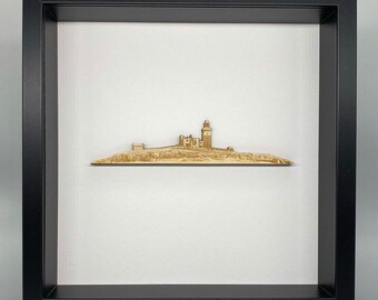 Coquet Island Amble In Wood Black Frame