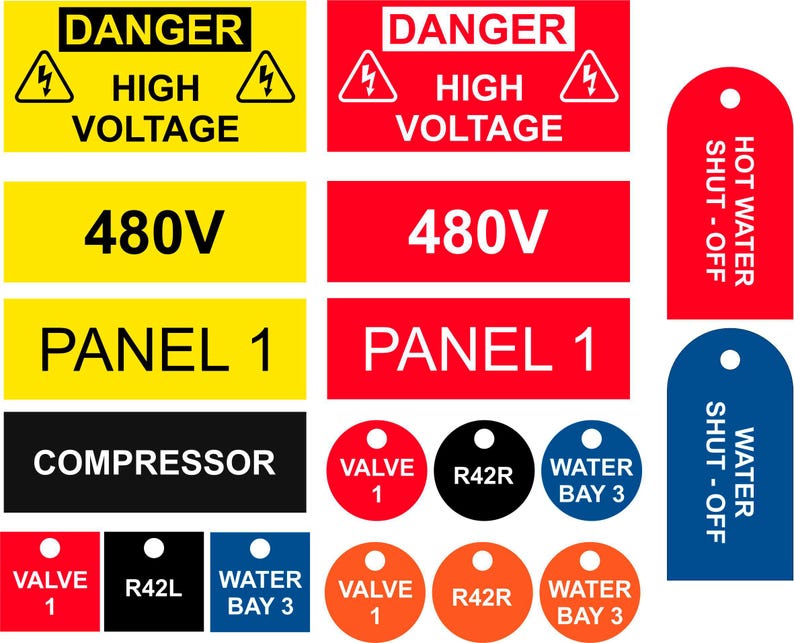Industrial Equipment Tag | Custom Engraved Equipment Tag | Machine ...