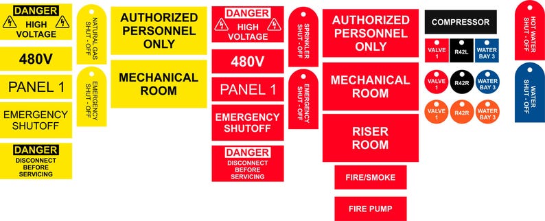 Electrical Panel Labels | Custom Engraved Panel Label | Breaker Panel ...