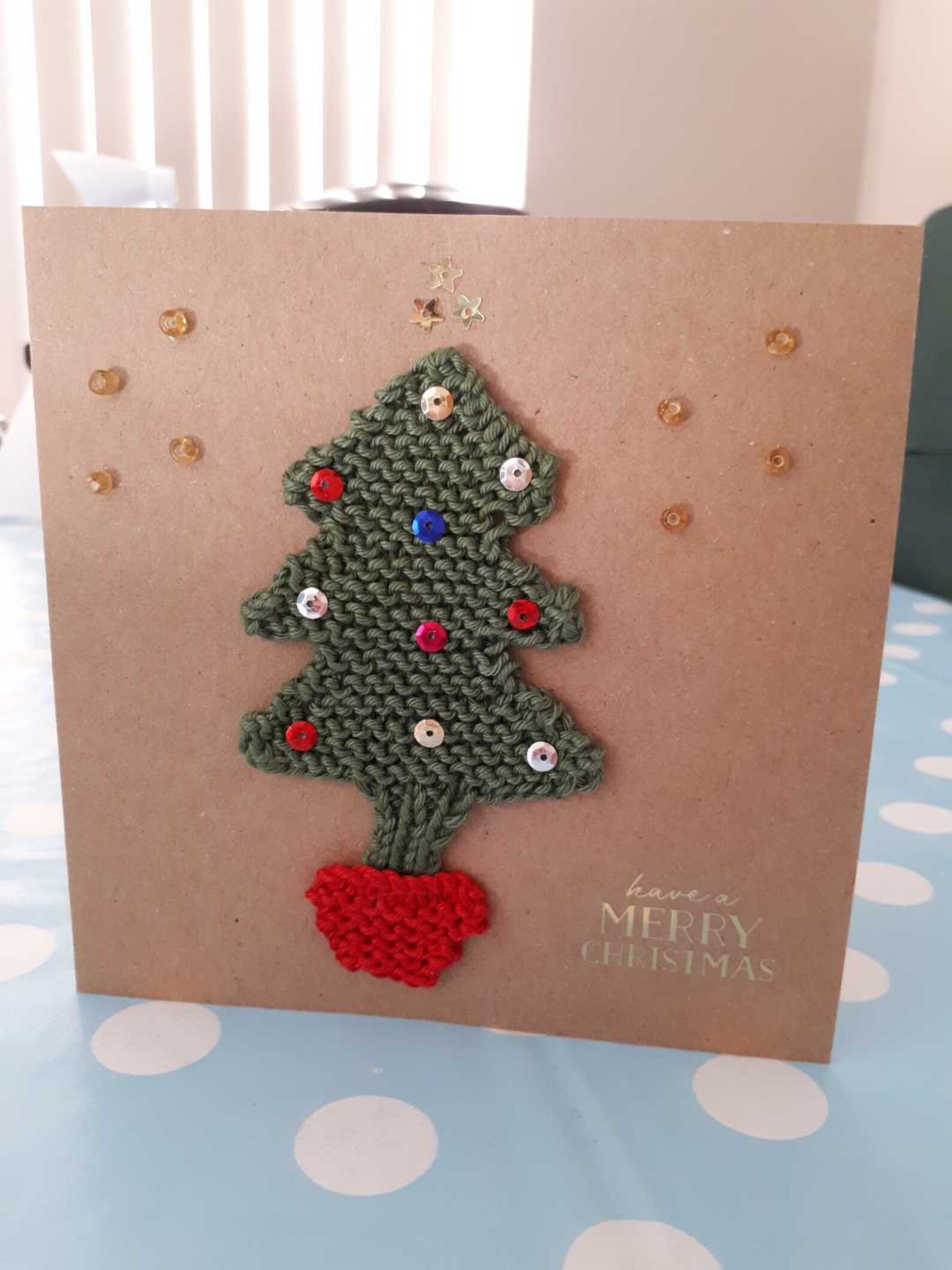 Handgemachte Weihnachtskarten gestrickt Etsy