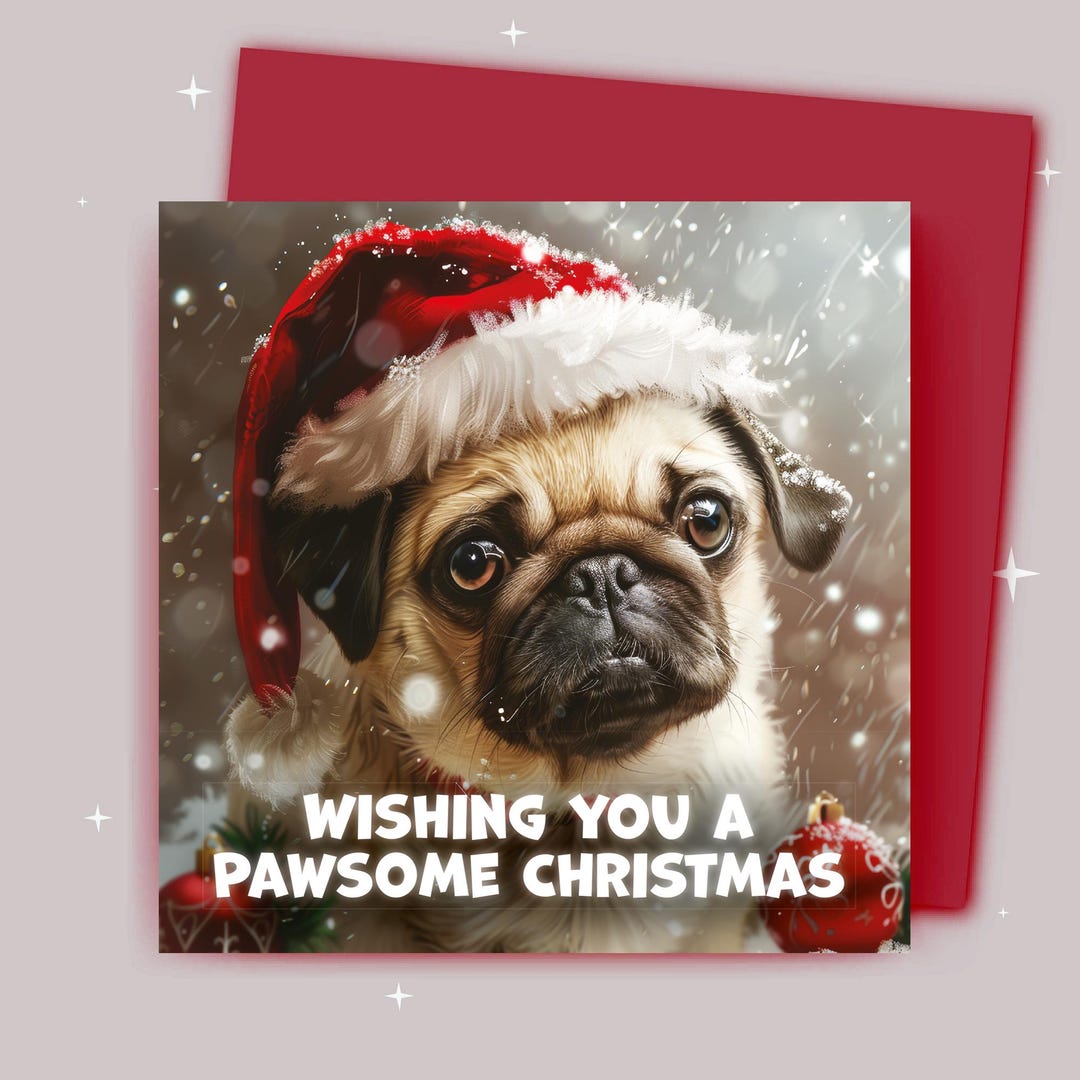 Jonny Javelin Biglietto Di Natale Per Figlia E Partner – Design Con Cuccioli Labrador E Decorazioni, Goffrato E Lamina D'Argento, Realizzato UK