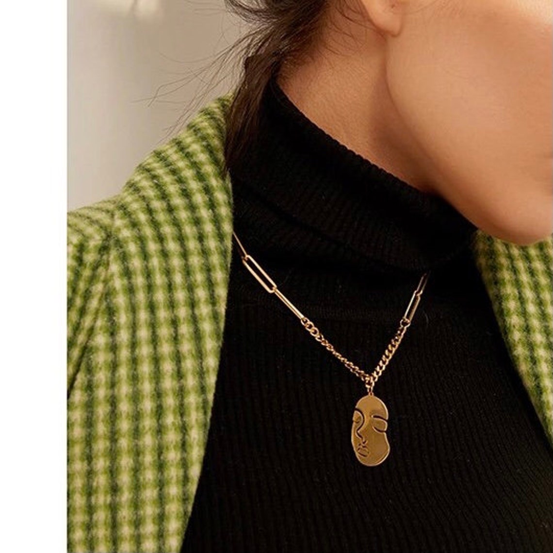 Tata Gisèle Pendentif En Acier Inoxydable - Argenté Vieilli