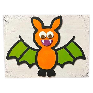 DIY Kids Paint Kit - Bat Open Wings Kit, Kids Paint Project, DIY Kit ...