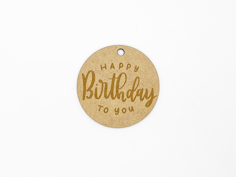 Birthday Gift Tag Happy Birthday to You Simple Text Gift Etsy