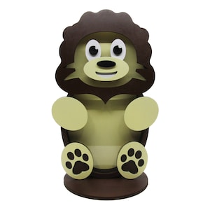 Lion Bank - Money Bank, Piggy Bank, Wood Gift for Kids, Lion Money Bank, Wooden Piggy Bank, Wood Piggy Bank