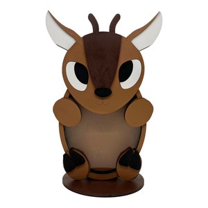 Deer Piggy Bank: Wooden Money Bank, Kids Nursery Decor