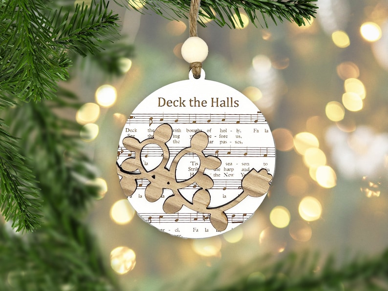 Christmas Carols Ornament Jingle Bells Christmas Songs Ornaments