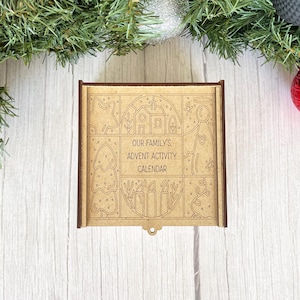 Christmas Advent Calendas, Family Advent Activity Calendar Matchbox, Christmas Activity, Wooden Advent Calendar, Interactive Advent Calendar