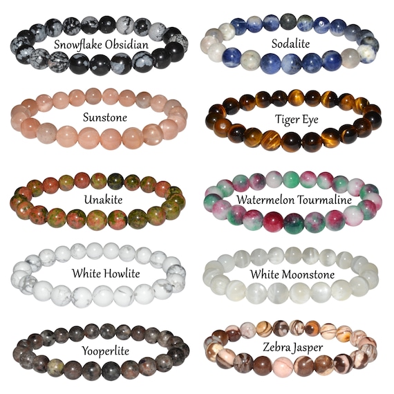 Powder Blue Natural Gemstone Bracelet 7.5 In Stretch Gems Plastic Stones 10-12mm Round | Beads Crystals Quartz | Chakra Bracelet | Y2K | Bracelets For Women Men Girls Gifts (Unisex