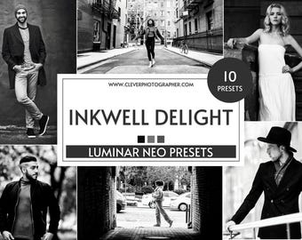 10 Luminar NEO Inkwell Delight Presets by Jakub Bors | Adjustable Non-Destructive Photo Filters for Stunning RAW & JPEG Edits | Skylum