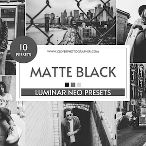 10 Luminar NEO Matte Black Presets by Jakub Bors | Adjustable Non-Destructive Photo Filters for Stunning RAW & JPEG Edits | Skylum image 1
